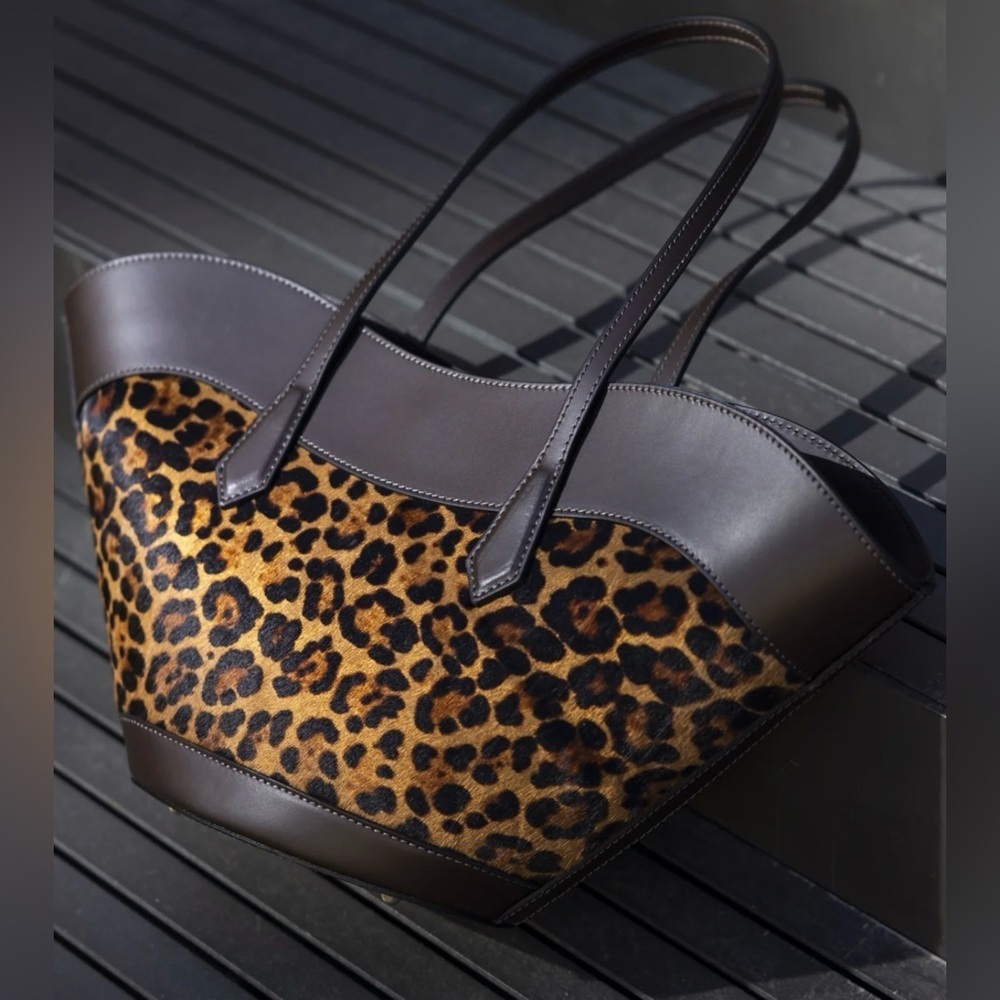 🐆CHEVAL FIRENZE MIRANDA FW Made In Italy Genuine Leather Large Tote🐆NWT